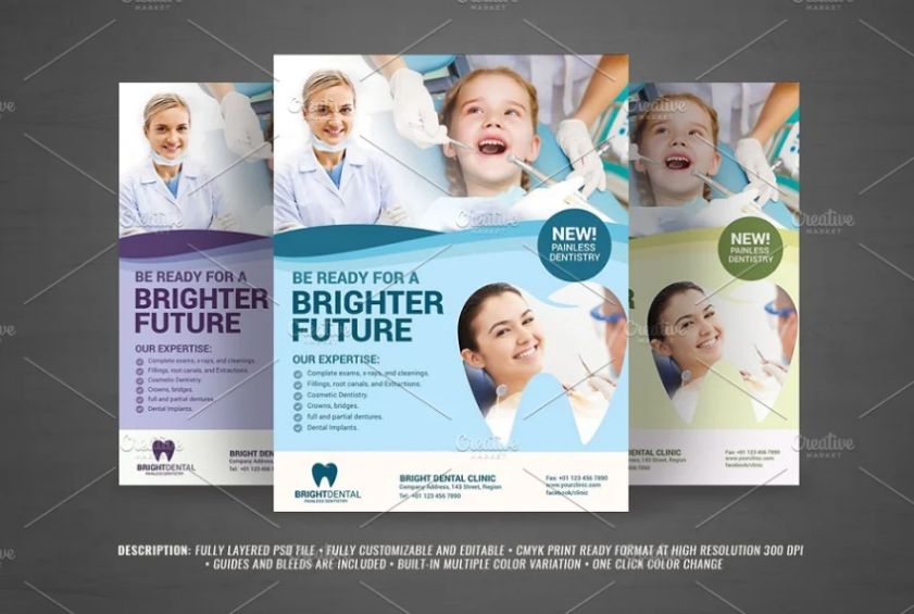 High Quality Dental Services Flyer