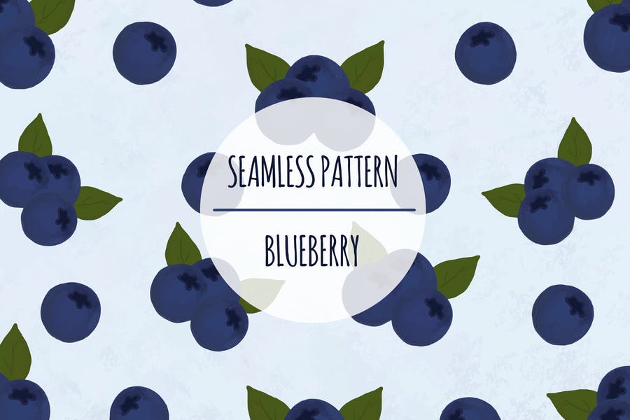 High Resolution Blueberry Pattern