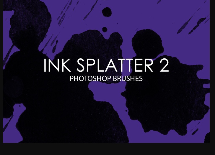 Ink Splatter Photoshop Brush