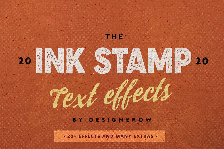 Ink Stamp Text Effect