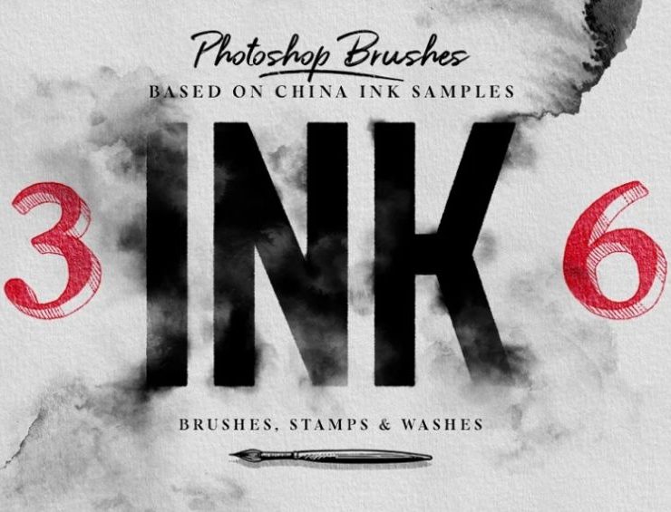 15+ Ink Photoshop Brushes ABR FREE Download