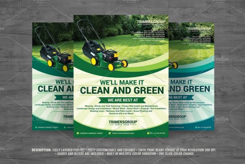 Lawn Services Flyer Template