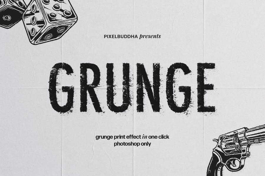 Layered Grunge Print Effect