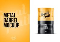 Barrel Mockup PSD