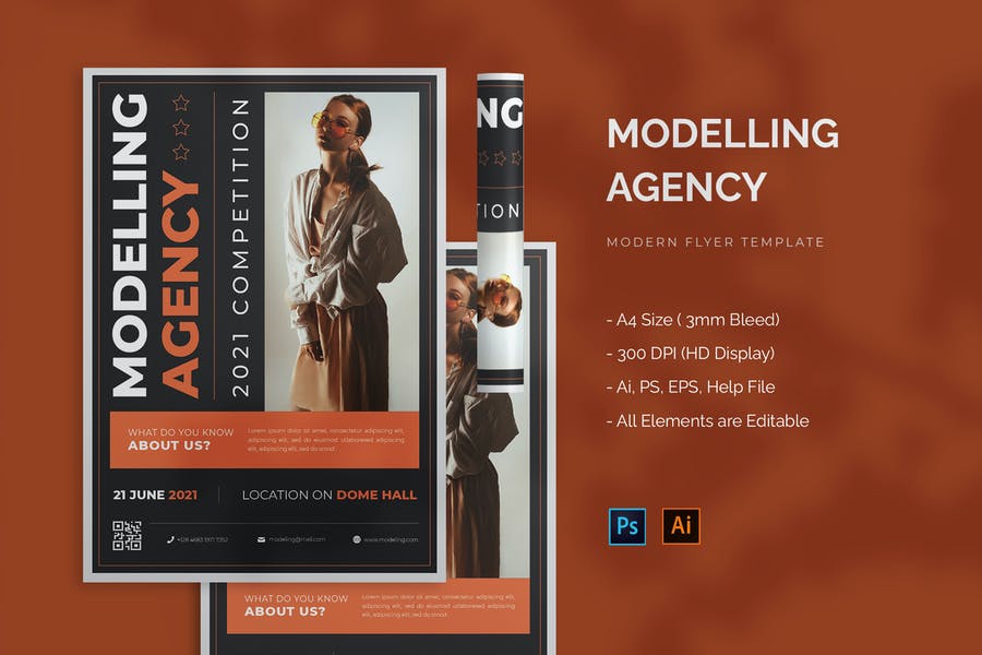 Modeling Agency Flyer Template