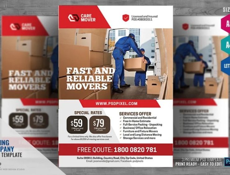 Moving Business Flyer Templates
