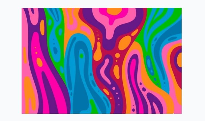 Multi Colored Groovy background