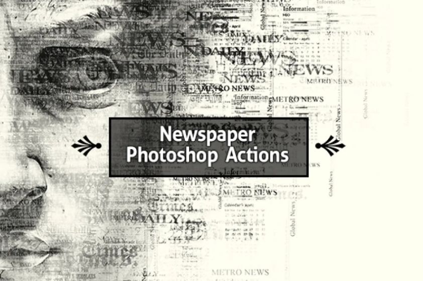 Newspaper Text PS Action