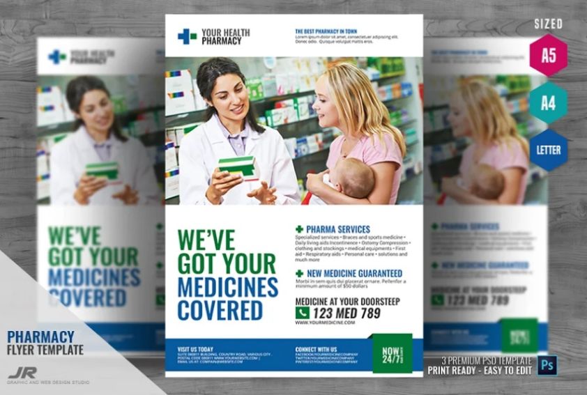 Pharmacy Ad Flyer Template