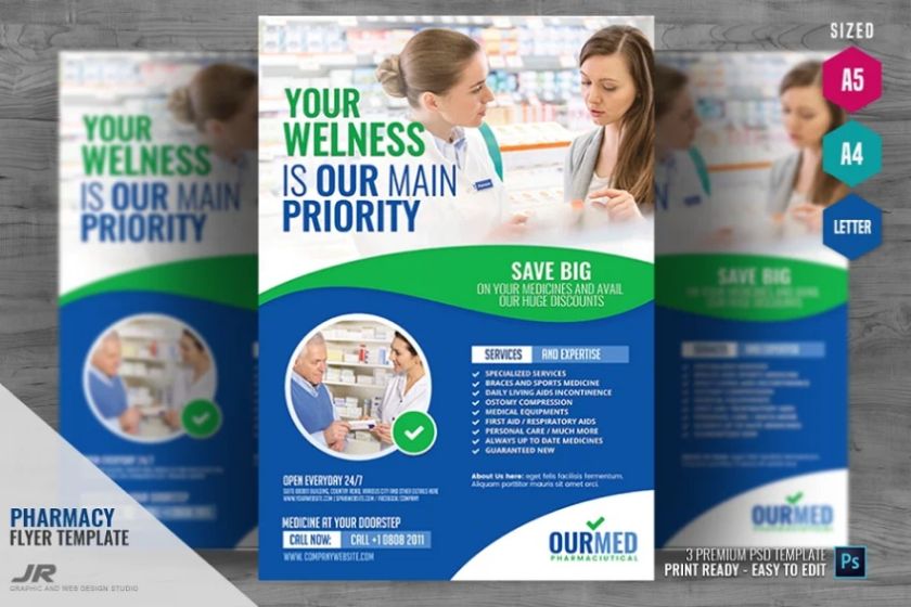 Pharmacy Supply Flyer Template