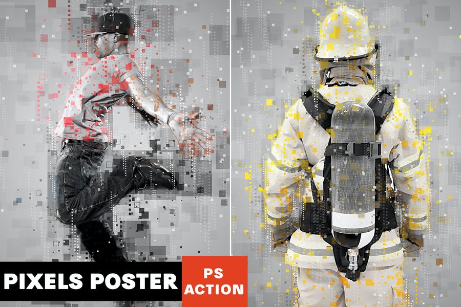 Pixel Poster PS Effect