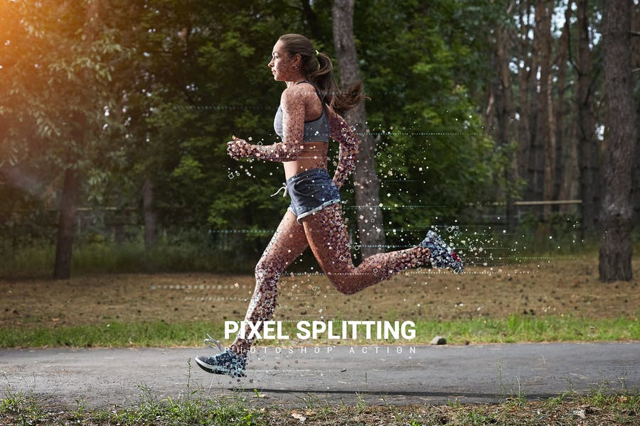 Pixel Splitting PS Effect