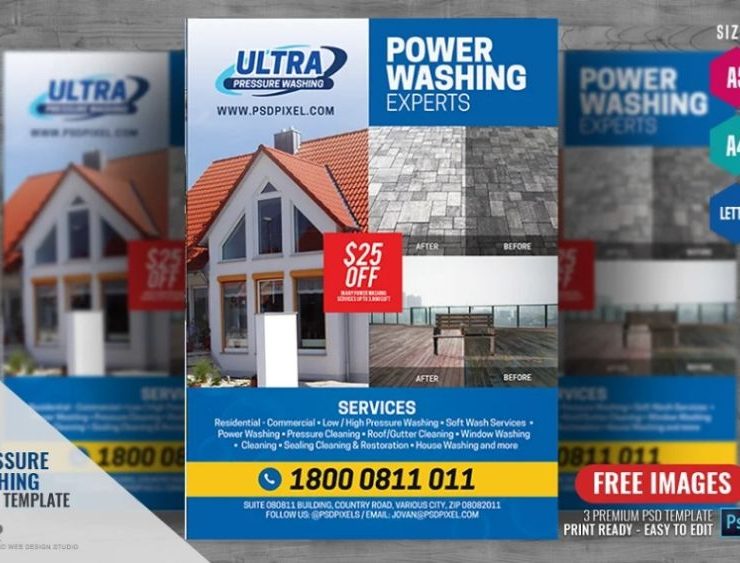 Power Washing Flyer Template
