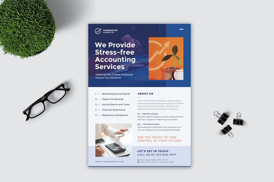 Printable Accountant Flyer Design