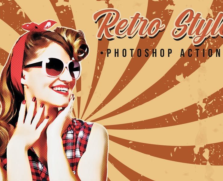 15+ Vintage Print Photoshop Action Effect Download