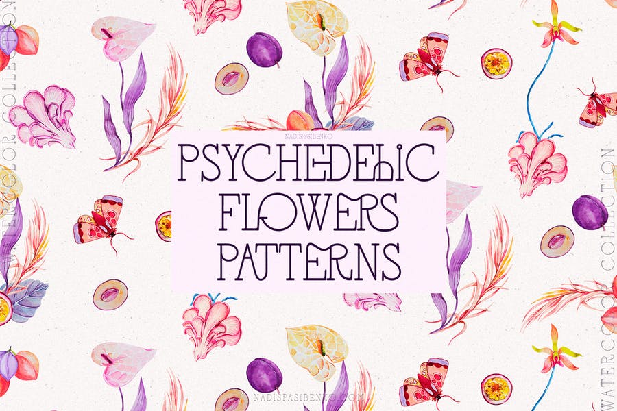 Psychedelic Flower Vector Designs