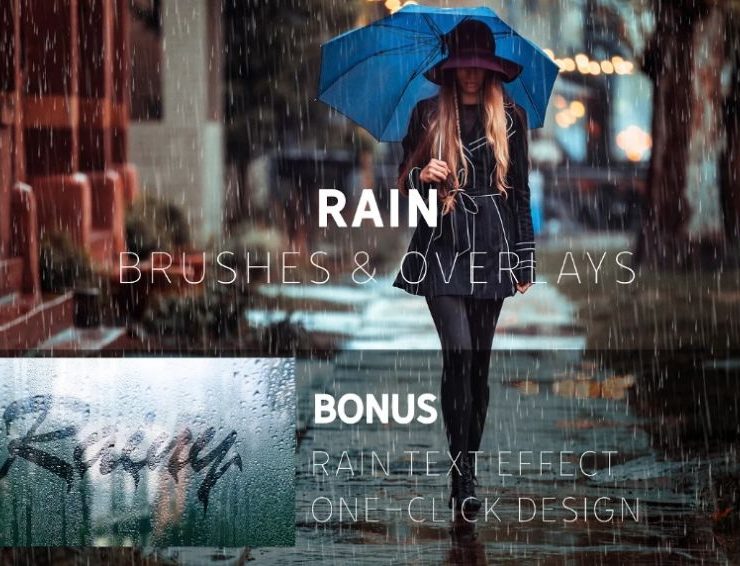 15+ Rain Photoshop Brushes ABR FREE Download