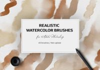 Watercolor Photoshop Brushes