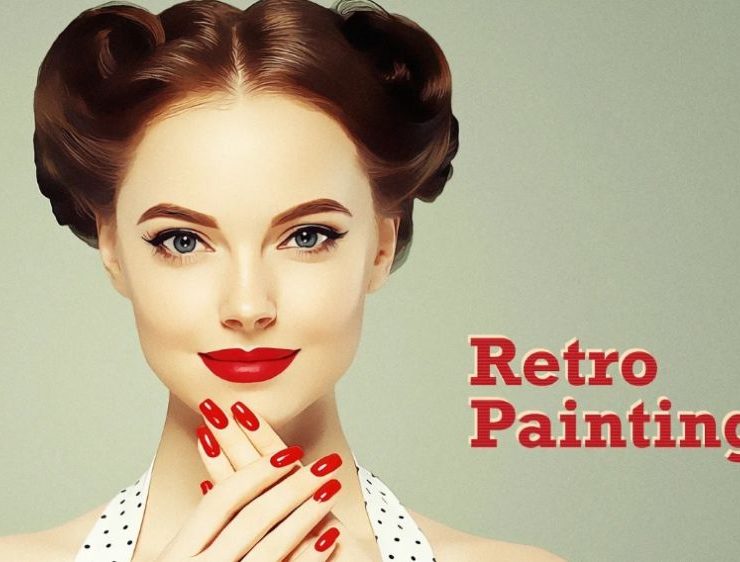 15+ Retro Painting Photoshop Action FREE Download