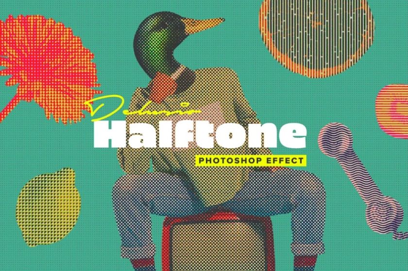 Vintage Halftone Action Files