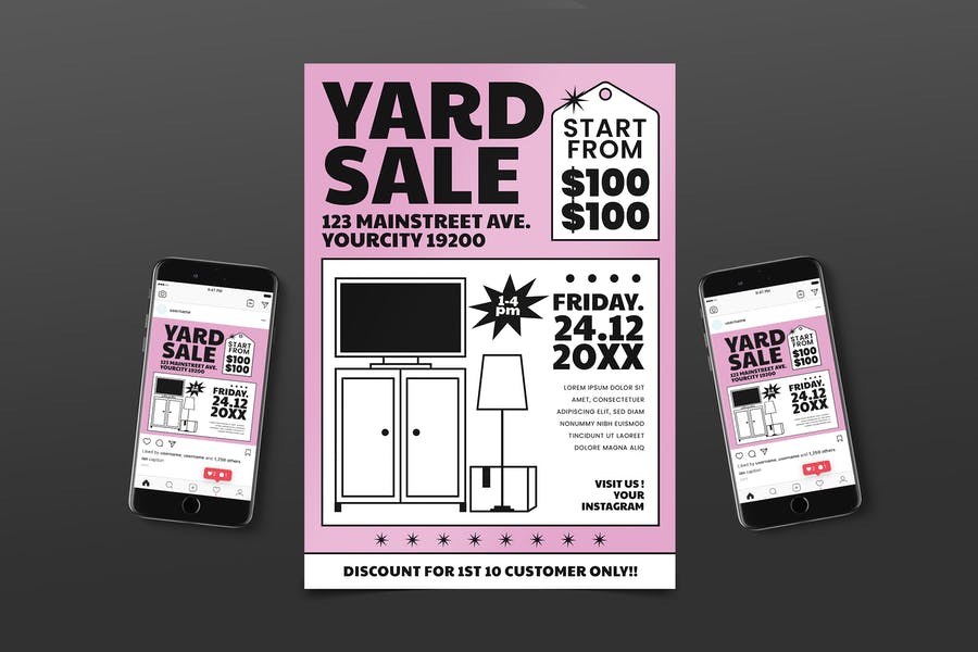 Sale Promotional Flyer Template