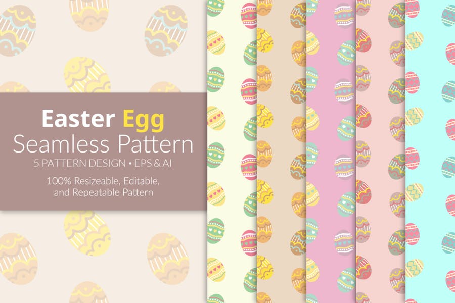 Seamles Easter Egg Vector Designs