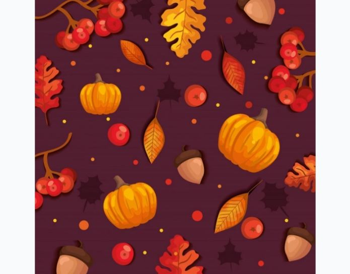 Seamless Autumn Pattern Design