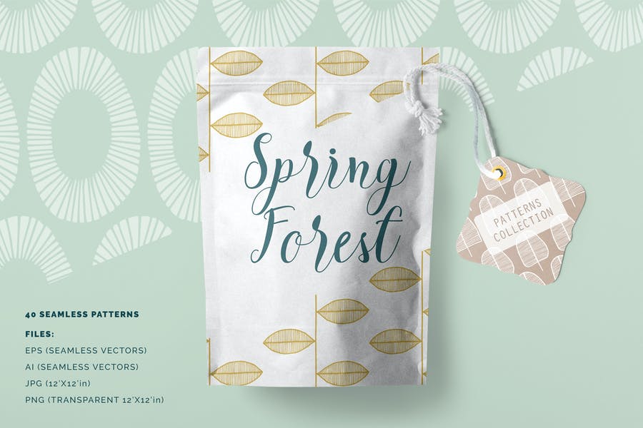 Seamless Spring Pattern Designs