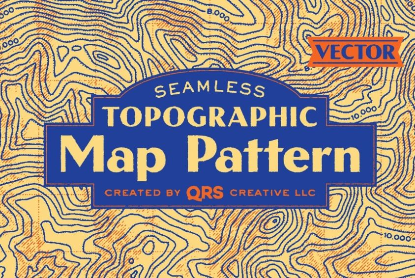 Seamless Topographic Pattern Designs