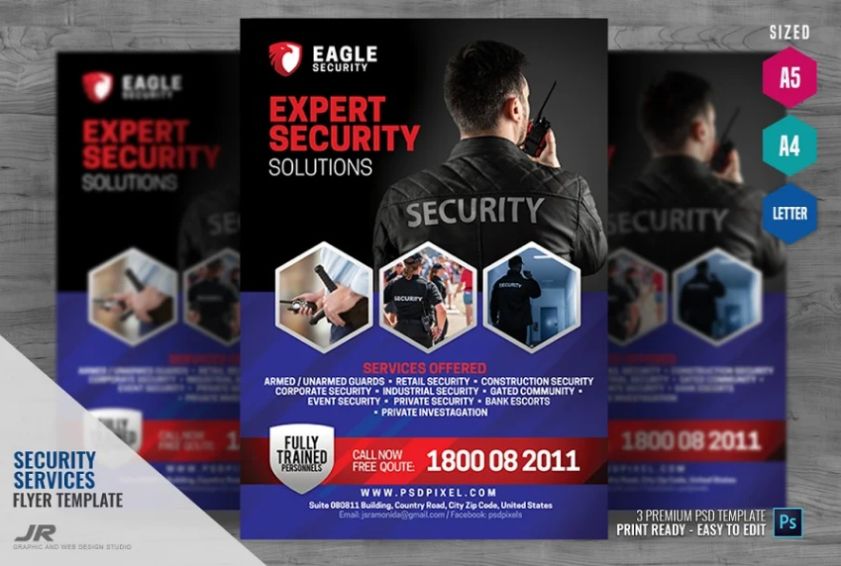 Security Services Ad Flyer Template