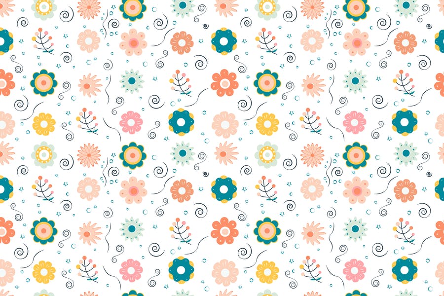 Simple Flower Pattern Design