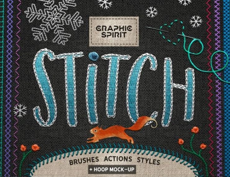 15+ Stitch Photoshop Action Effects ATN Download