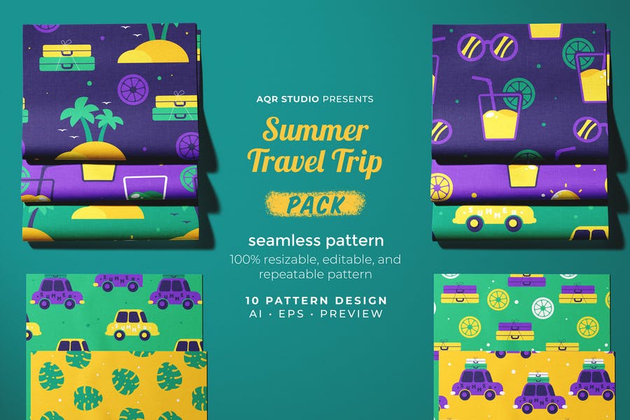 Summer Trip Pattern Design