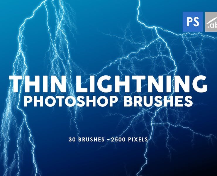 15+ Lightning Brushes for Photoshop Download