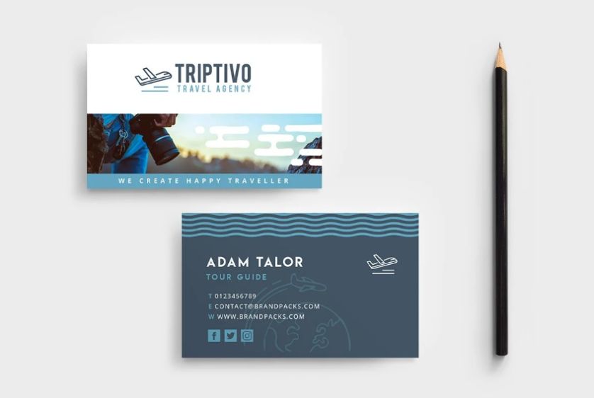 Travel Agency Business Card Templates