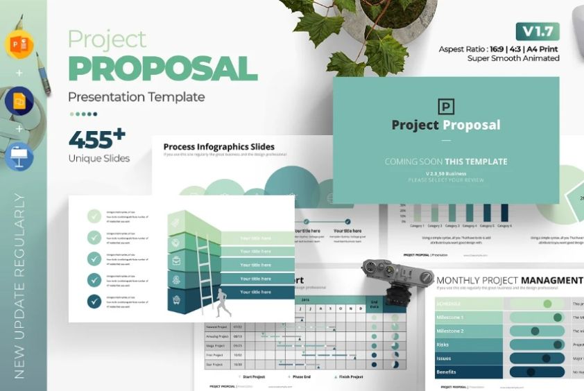 Unique Project Proposal Presentation Templates