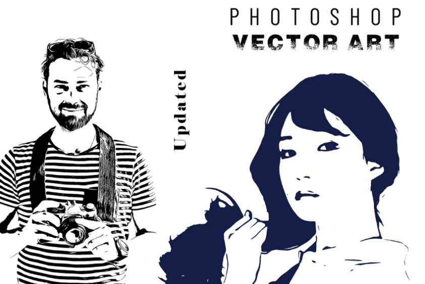 Vector Sketch Photoshop Effect