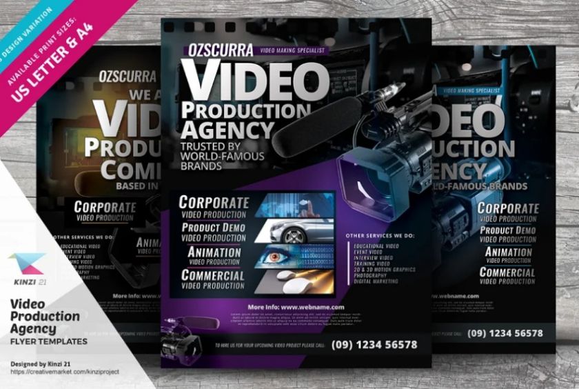 Video Production Agency Flyer