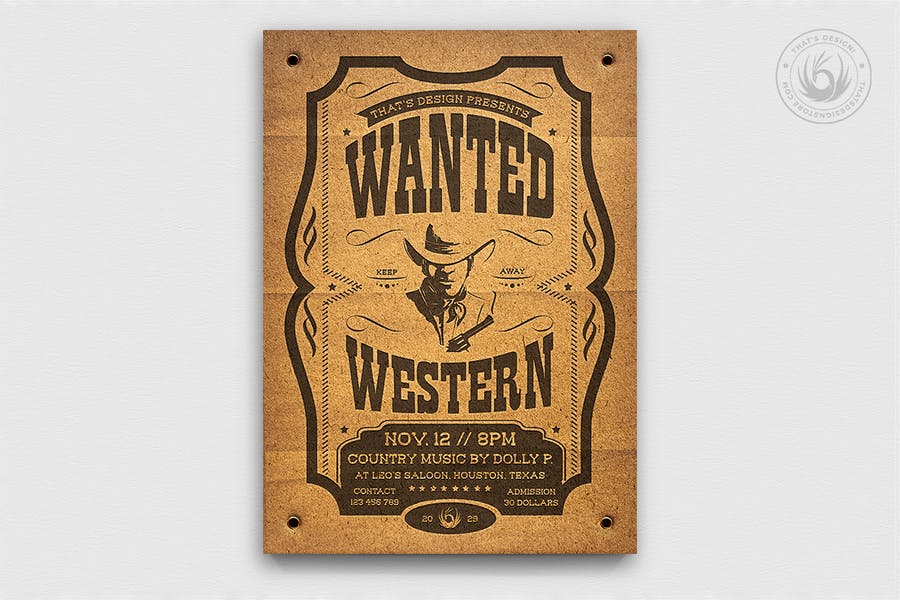 Wanted Party Flyer Design