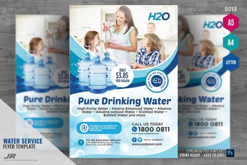 Water Refilling Company Flyer