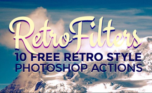 10 Free Retro Photoshop Filter