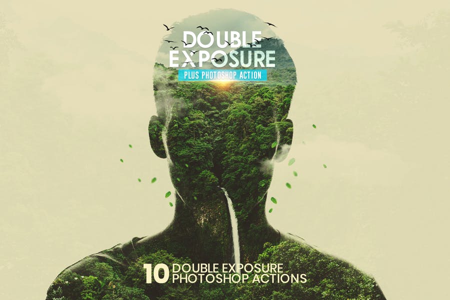 10 Realistic Double Exposre Actions