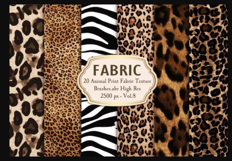 20 Animal Fabric Skin Brushes