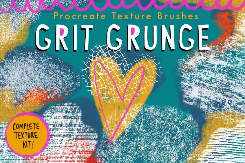 25 Grit and Grunge Procreate Brushes