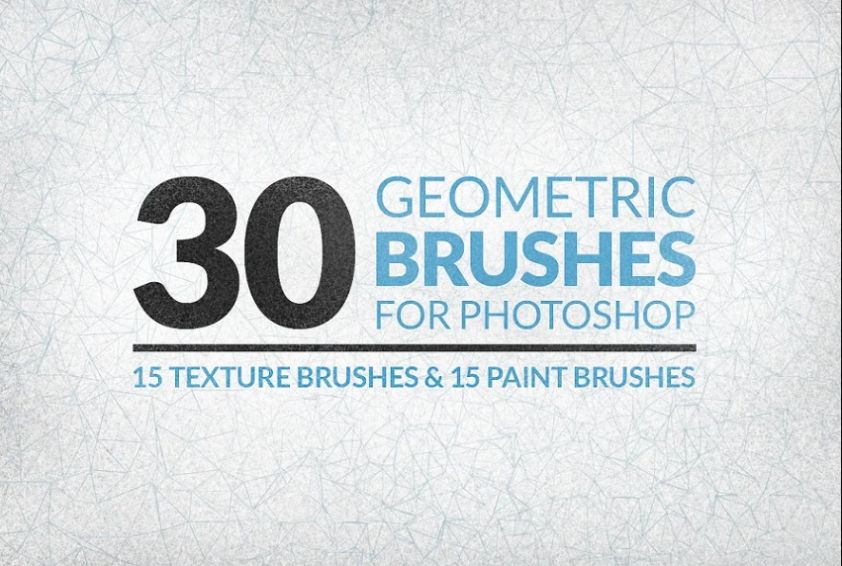 30 Geometric Shapes Brushes