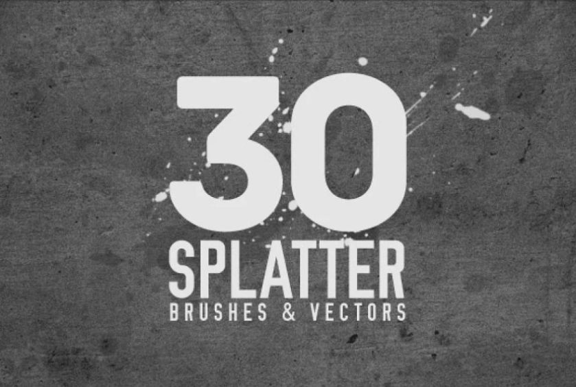 30 Splatter Brushes