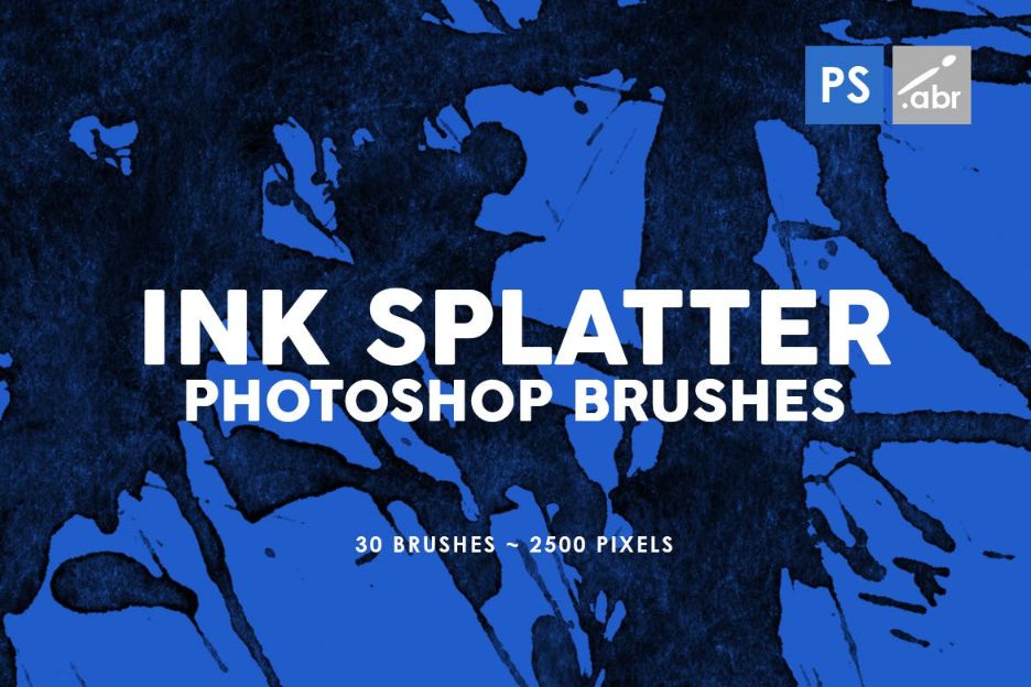 30 Unique Ink Splatter Brush Designs