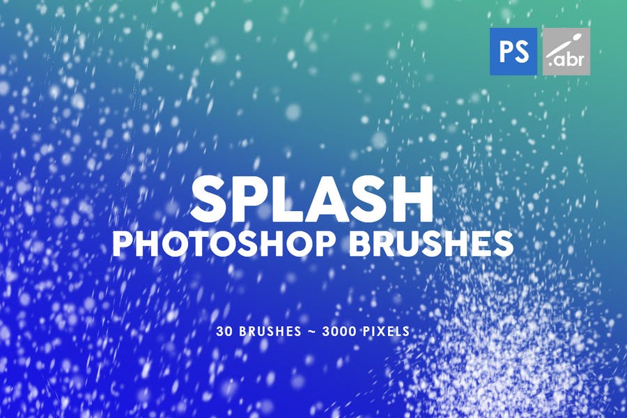 30 Unique Splash Brushes Set