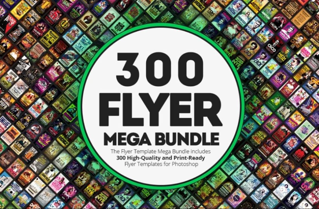 300 Meega Flyer Template Bundle
