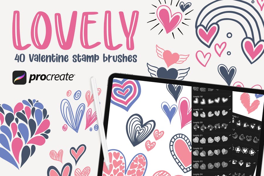 40 Lovely Stamp Brushes